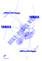 ADESIVO para Yamaha BT1100 2005