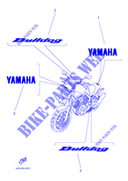 ADESIVO para Yamaha BT1100 2002