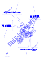 ADESIVO para Yamaha BT1100 2002