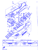 CARENAGEM LATERAL   DEPÓSITO ÓLEO para Yamaha FZ750 1989