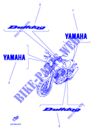 ADESIVO / ETIQUETA para Yamaha BT1100 2002