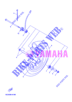 RODA DIANTEIRA para Yamaha MBK OVETTO 50 4 TEMPS 2012