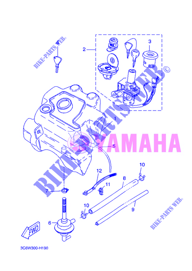 DEPÓSITO para Yamaha YQ50 2012