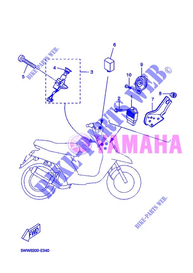 ELÉCTRICAS 1 para Yamaha CW50 2013