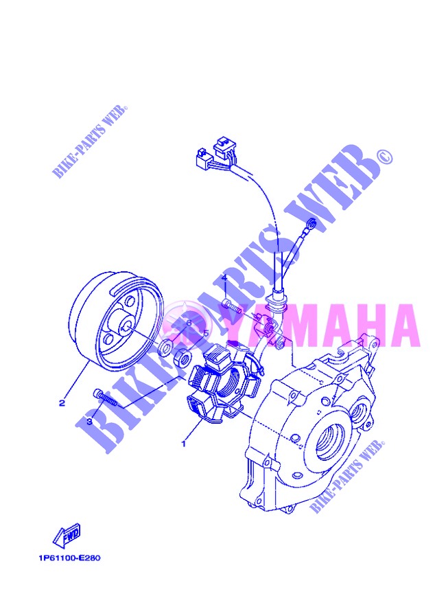 IGNIÇÃO para Yamaha TTR 50 ELECTRIC START 2013