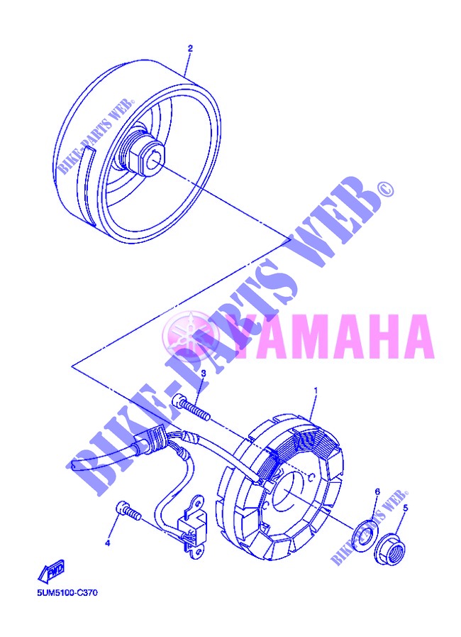 IGNIÇÃO para Yamaha WR250F 2013