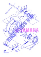 RODA TRASEIRA para Yamaha XJ6NA 2013
