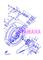 RODA TRASEIRA para Yamaha XJR1300 2013