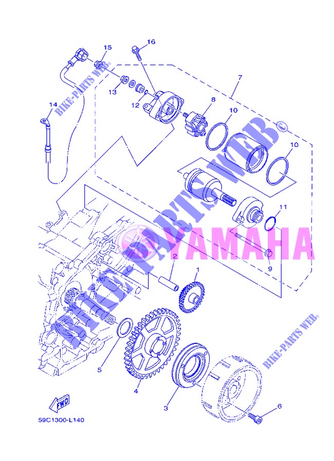 MOTOR DE ARRANQUE para Yamaha XP500 2013