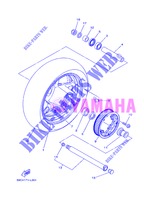 RODA TRASEIRA para Yamaha XP500 2013