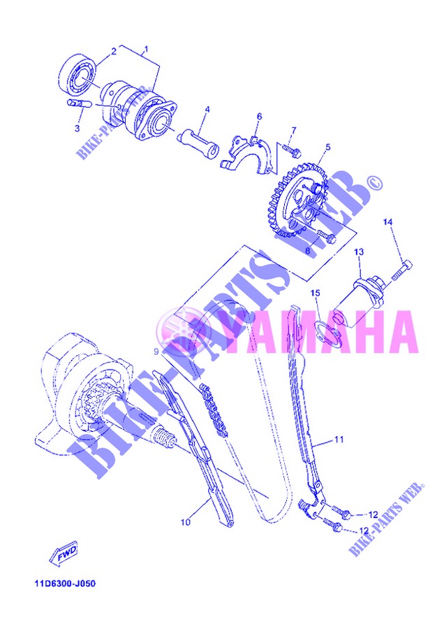 ÁRVORE DE CAMES / CORRENTE para Yamaha XT660Z 2013