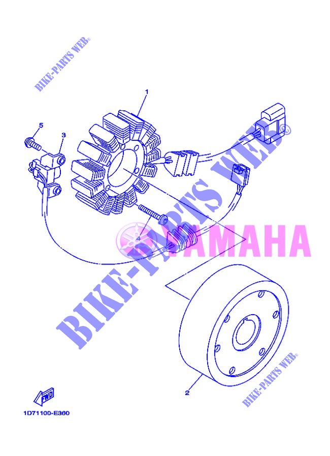 IGNIÇÃO para Yamaha MIDNIGHT STAR 1900 2013
