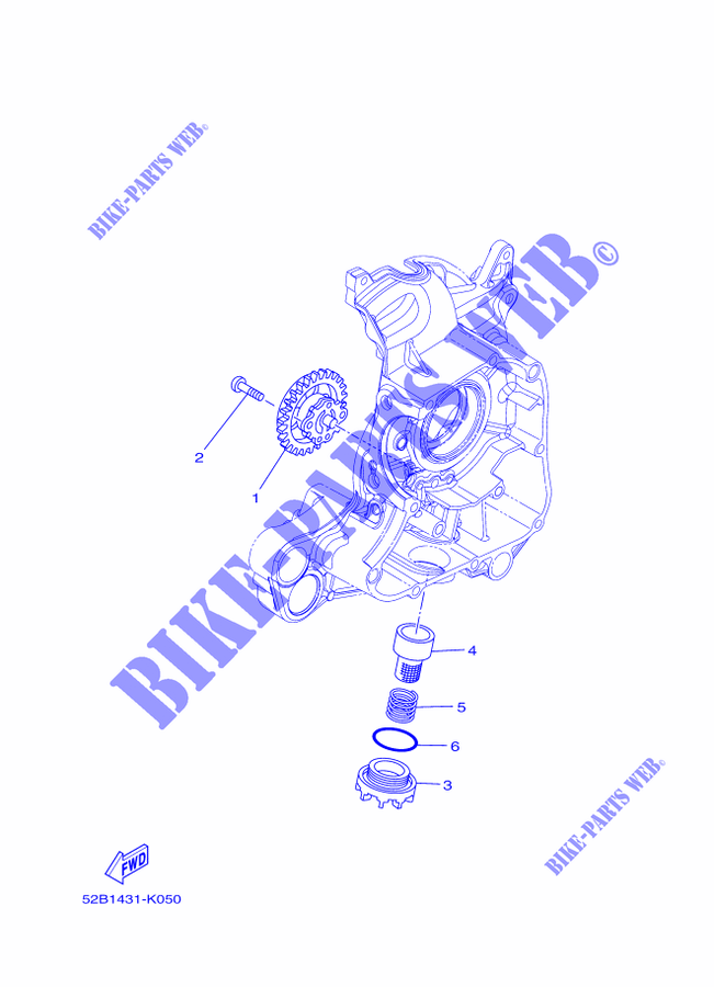 BOMBA DE ÓLEO para Yamaha DELIGHT 115 2014