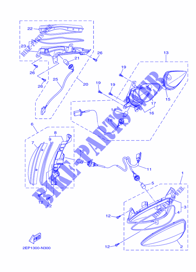 FAROLIM PISCA para Yamaha MBK FLIPPER 115 2014
