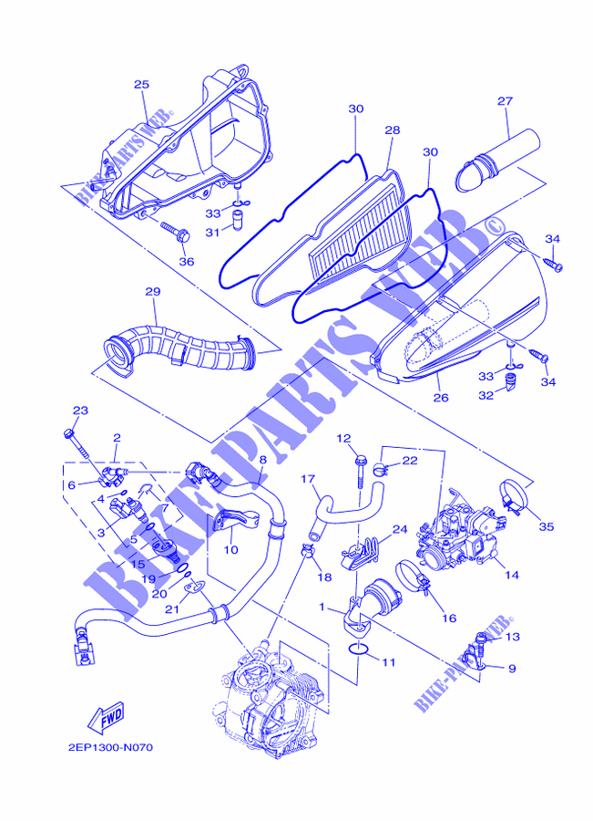 ADMISSÃO para Yamaha MBK FLIPPER 115 2014