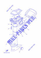 UPPER CASING para Yamaha F2.5B Manual Starter, Tiller Handle, Manual Tilt, Shaft 20
