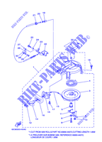 PEDAIS DE ARRANQUE para Yamaha 5CM Manual Starter, Tiller Handle, Manual Tilt, Pre-Mixing, Shaft 20