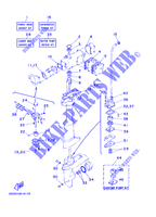KIT DE REPARAÇÃO  para Yamaha 5C Manual Starter, Tiller Handle, Manual Tilt, Pre-Mixing, Shaft 20