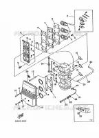 ADMISSÃO para Yamaha C40T Electric Start, Power Trim & Tilt 1996