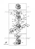 CARBURADOR para Yamaha C40T Electric Start, Power Trim & Tilt 1996