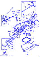 CARENAGEM INFERIOR para Yamaha C40T Electric Start, Power Trim & Tilt 1996