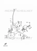 CARTER INFERIOR E TRANSMISSAO para Yamaha C40T Electric Start, Power Trim & Tilt 1996