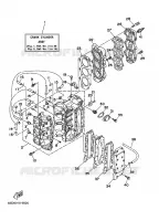 CILINDRO / CARTERS para Yamaha C40T Electric Start, Power Trim & Tilt 1996