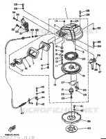 PEDAIS DE ARRANQUE para Yamaha C40T Electric Start, Power Trim & Tilt 1996