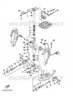 SUPORTE 4 para Yamaha C40T Electric Start, Power Trim & Tilt 1996