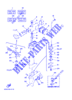 KIT DE REPARAÇÃO  para Yamaha 5C Manual Starter, Tiller Handle, Manual Tilt, Pre-Mixing, Shaft 15