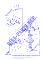 PEDAIS DE ARRANQUE para Yamaha 5C Manual Starter, Tiller Handle, Manual Tilt, Pre-Mixing, Shaft 15