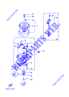 GERADOR para Yamaha 5CM Manual Starter, Tiller Handle, Manual Tilt, Pre-Mixing, Shaft 20