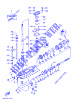 CARTER INFERIOR E TRANSMISSAO para Yamaha C40T Electric Start, Power Trim & Tilt 1995