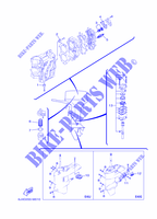 PECAS MANUTENÇÃO para Yamaha E40G Manual Starter, Tiller Handle, Manual Tilt, Pre-Mixing, Shaft 20