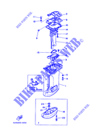 CARTER SUPERIOR 2 para Yamaha E40G Manual Starter, Tiller Handle, Manual Tilt, Pre-Mixing, Shaft 15