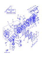 CILINDRO / CARTERS para Yamaha E40G Manual Starter, Tiller Handle, Manual Tilt, Pre-Mixing, Shaft 15