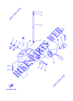 CARTER INFERIOR E TRANSMISSAO 4 para Yamaha E40G Manual Starter, Tiller Handle, Manual Tilt, Pre-Mixing, Shaft 20