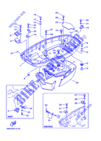CARENAGEM INFERIOR para Yamaha E55C Enduro, Manual Starter, Tiller Handle, Manual Tilt, Pre-Mixing 2007