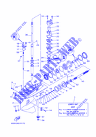 CARTER INFERIOR E TRANSMISSAO 1 para Yamaha E60H Manual Starter, Tiller Handle, Hydro Trim & Tilt, Pre-Mixing, Shaft 20