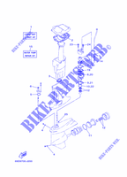 KIT DE REPARAÇÃO 2 para Yamaha E60H Manual Starter, Tiller Handle, Hydro Trim & Tilt, Pre-Mixing, Shaft 20