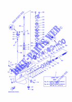 CARTER INFERIOR E TRANSMISSAO 1 para Yamaha E60H Manual & Electric Steering, Hydro Trim & Tilt, Pre-Mixing,Shaft 20