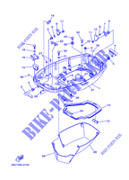 CARENAGEM INFERIOR para Yamaha E60H Enduro, Manual Starter, Tiller Handle, Hydro Trim & Tilt, Pre-Mixing 2007
