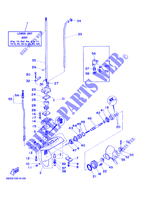CARTER INFERIOR E TRANSMISSAO para Yamaha 5C 2 Stroke, Manual Starter, Tiller Handle, Manual Tilt, Pre-Mixing 2007