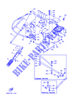 DIRECÇÃO para Yamaha E60H Enduro, Manual Starter, Tiller Handle, Hydro Trim & Tilt, Pre-Mixing, Shaft 20