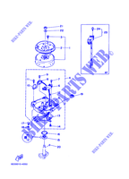 GERADOR para Yamaha 5C Manual Starter, Tiller Handle, Manual Tilt, Pre-Mixing, Shaft 20