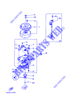 GERADOR para Yamaha 5C Manual Starter, Tiller Handle, Manual Tilt, Pre-Mixing, Shaft 15