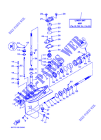 CARTER INFERIOR E TRANSMISSAO 1 para Yamaha F40A 4 Stroke 2001