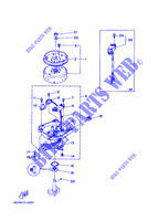 GERADOR para Yamaha 5C Manual Starter, Tiller Handle, Manual Tilt, Pre-Mixing, Shaft 20