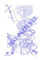 OIL PAN para Yamaha F40B Manual Starter, Tiller Handle, Hydro Trim & Tilt, Shaft 15