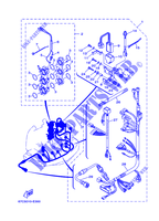 PEÇAS OPCIONAIS para Yamaha F40B Manual Starter, Tiller Handle, Hydro Trim & Tilt, Shaft 15